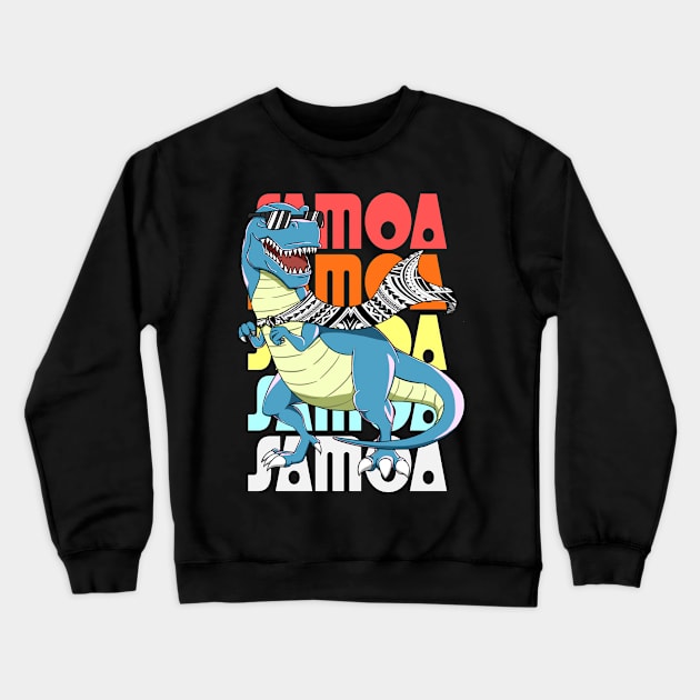 American Samoan Samoa Islander Flag Family Crewneck Sweatshirt by reyzo9000